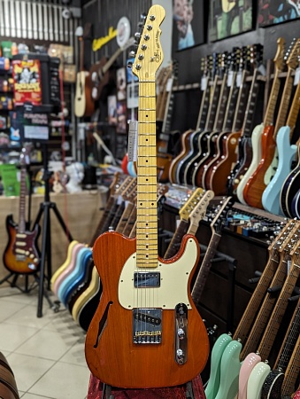 Электрогитара G&L Tribute ASAT Classic Bluesboy Semi-Hollow Clear Orange MP SF