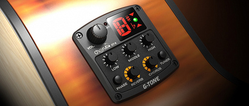 Cherub GT-5 Гитарный эквалайзер цифровой 3-х полосный с тюнером, эффектами хорус и реверберации
